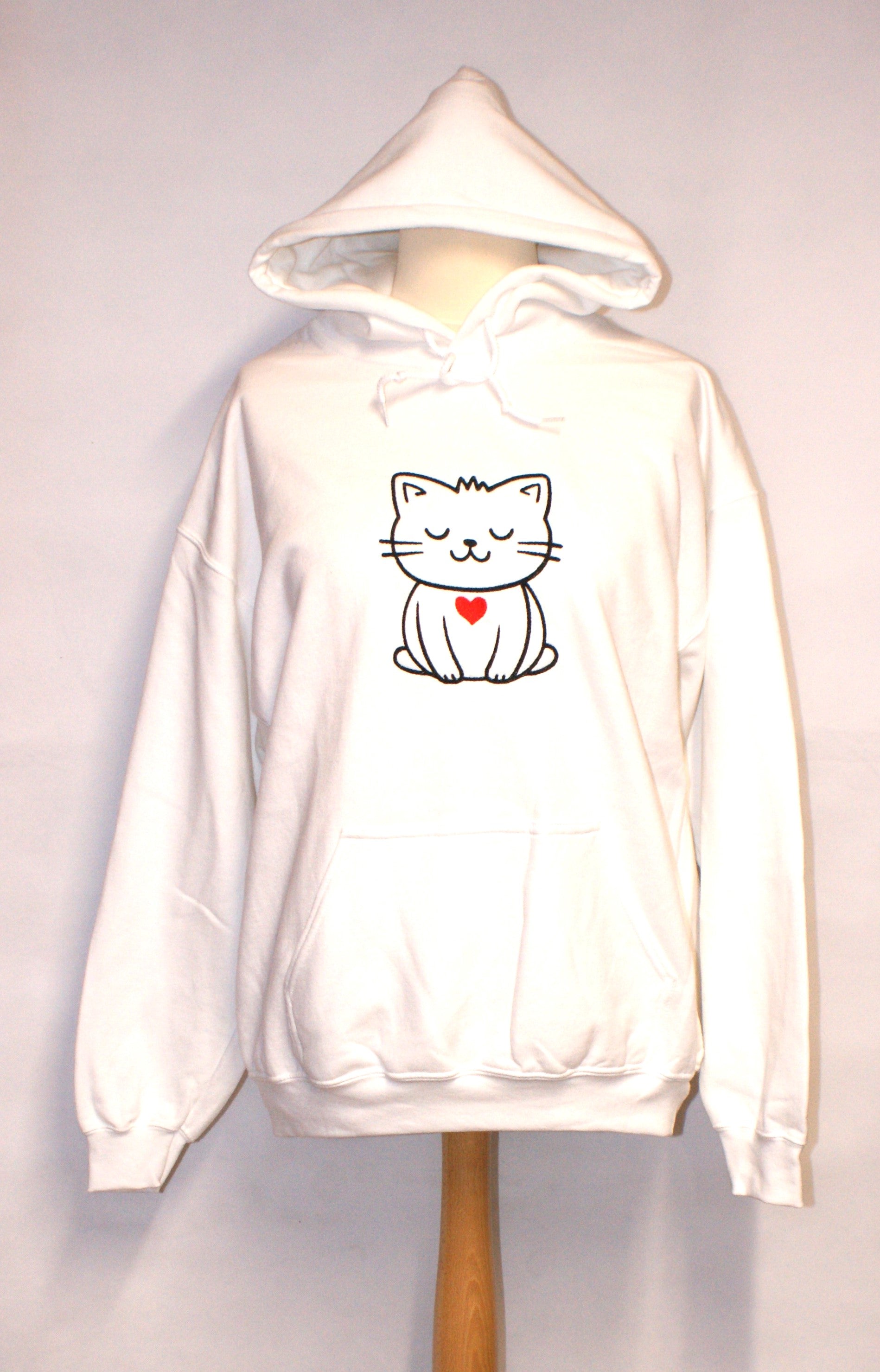 Cat middle sales finger hoodie