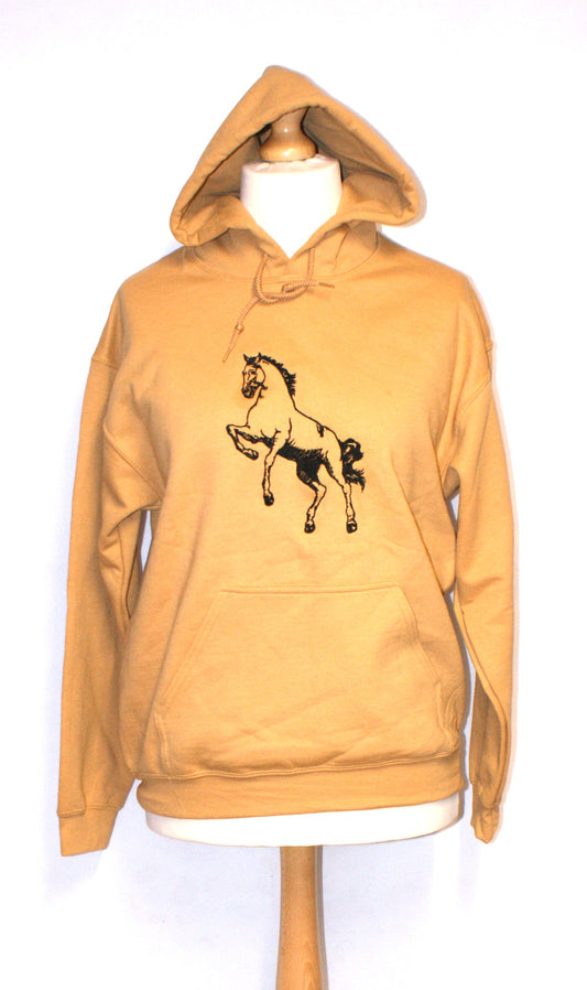 Embroidered Horse Hoodie, Sweatshirt